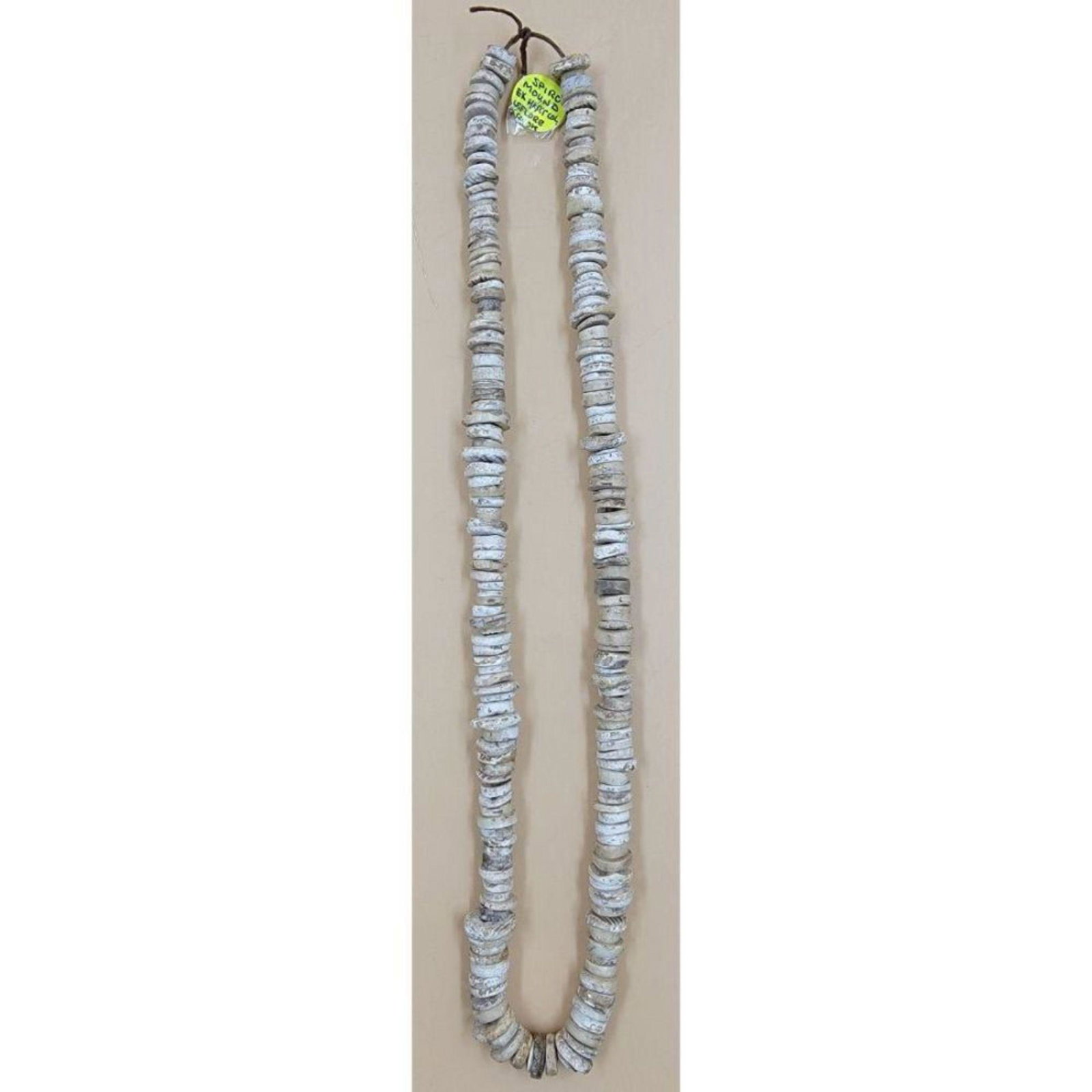 Ex Hart Collection Spiro Mound Necklace Shell Beads Appx. 26" Long: Ex Hart Collection Spiro Mound Necklace Shell Beads Appx. 26" Long, Leflore Co. Ok. Please carefully read our terms of sale, shipping information, and request any condition reports or photos prior to 