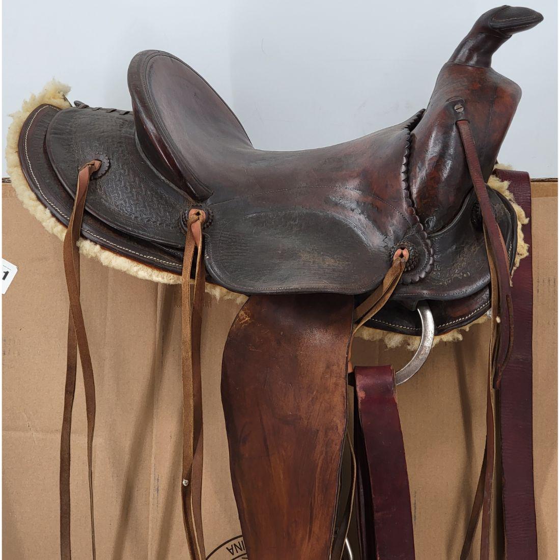 Authentic Young Guns Movie Billy The Kid "Emilio Estevez " Western Movie Saddle (1 of 19)