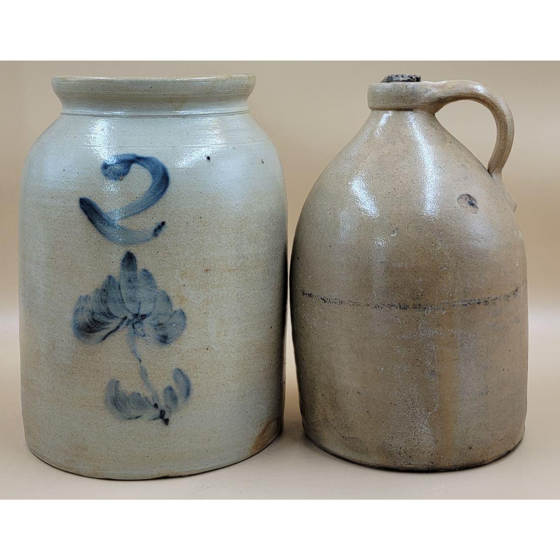 Antique Stoneware Crocks 19th C (2) (1 of 12)