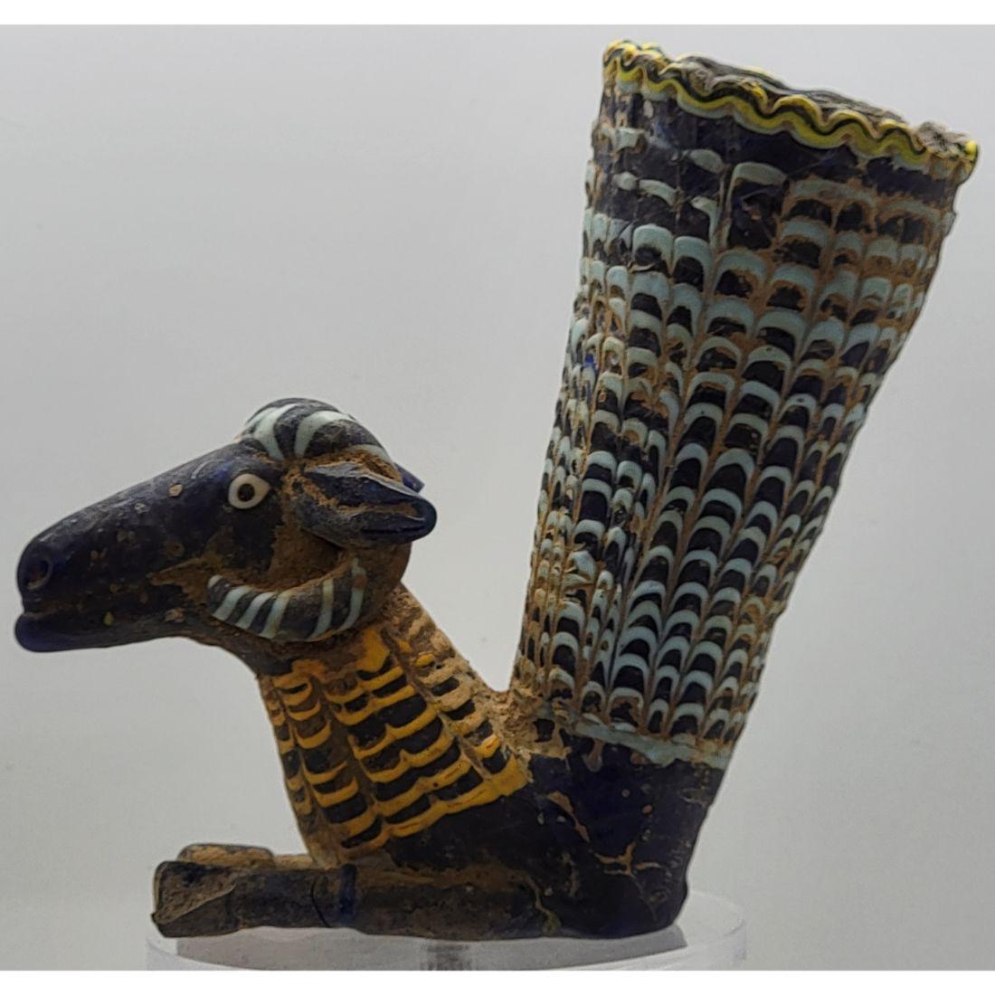 Super Rare Phoenician Mosaic Rhyton With A Ram's Head, Mediterranean 1500-300 B.C. (1 of 19)