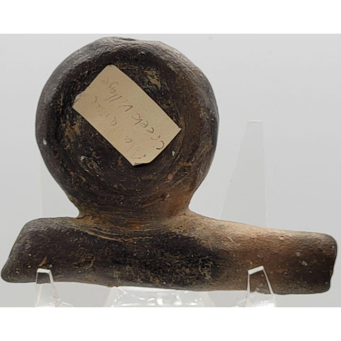 A Creek Indian Pottery Pipe (1 of 11)