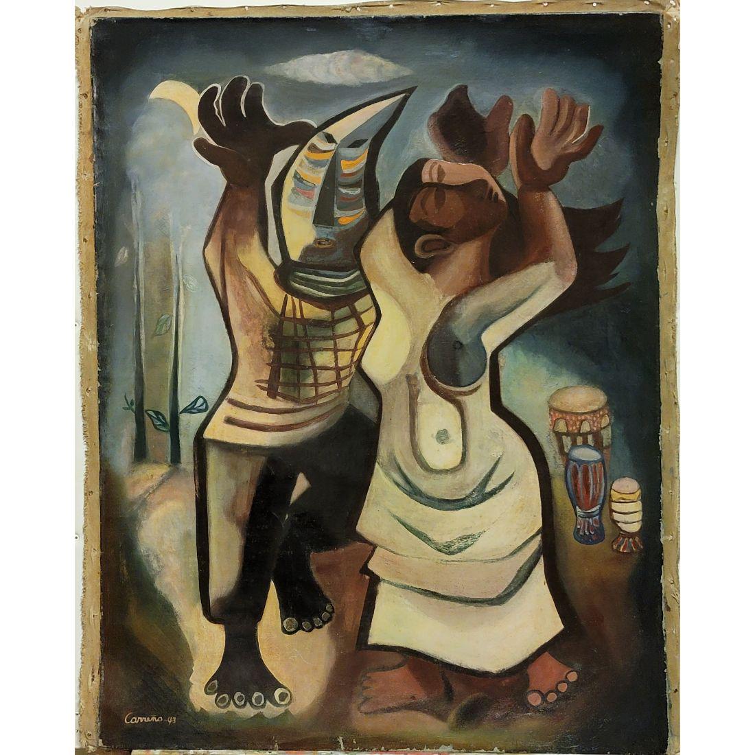 Mario Carreno 1913-1999 Cuban American Chilean Oil On Canvas Painting (1 of 15)