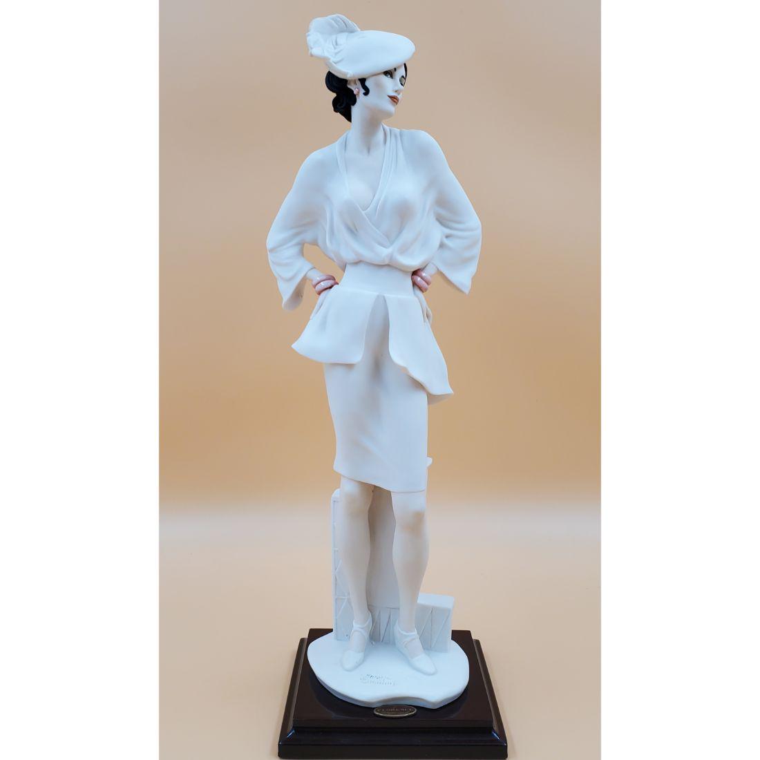 Giuseppe Armani Figurine: Suzette 1702F: Giuseppe Armani Figurine: Suzette 1702F. Depicts a woman with a hat, hands on hips. Measures 18" Tall. Please carefully read our terms of sale, shipping information, and request any condition reports 