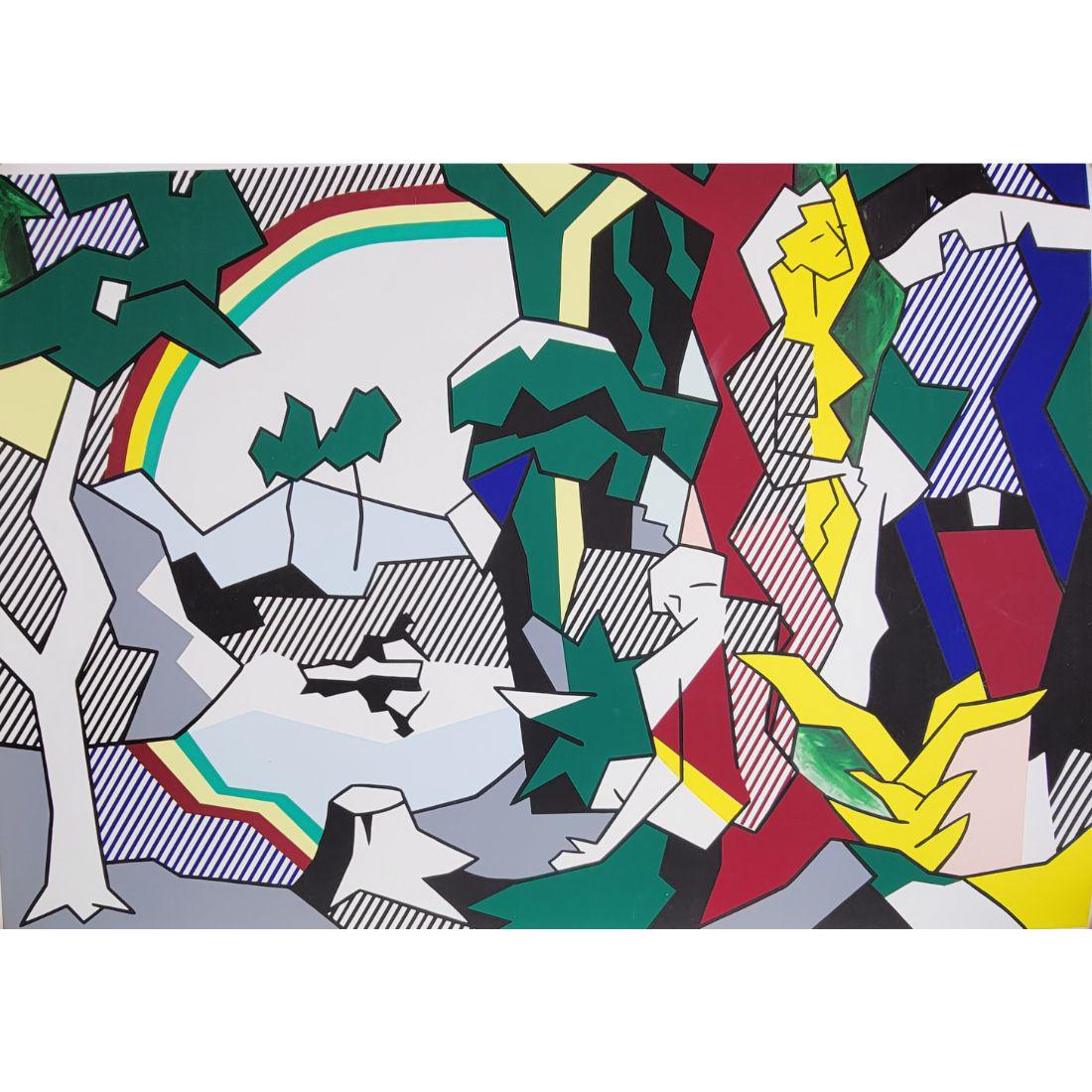 Roy Lichtenstein Serigraph 1989: Roy Lichtenstein Serigraph 1989. Measure 20.5" X 29 1/4". From An Arizona Estate. Please carefully read our terms of sale, shipping information, and request any condition reports or photos prior to pl