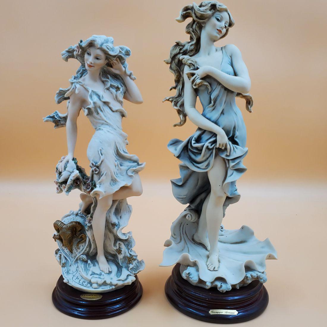 Giuseppe Armani Figurines: Aries & Venus: Giuseppe Armani Figurines: Aries & Venus. Both measures 13" & 15" Tall. Venus is a part of the collector society figurines. Please carefully read our terms of sale, shipping information, and request a