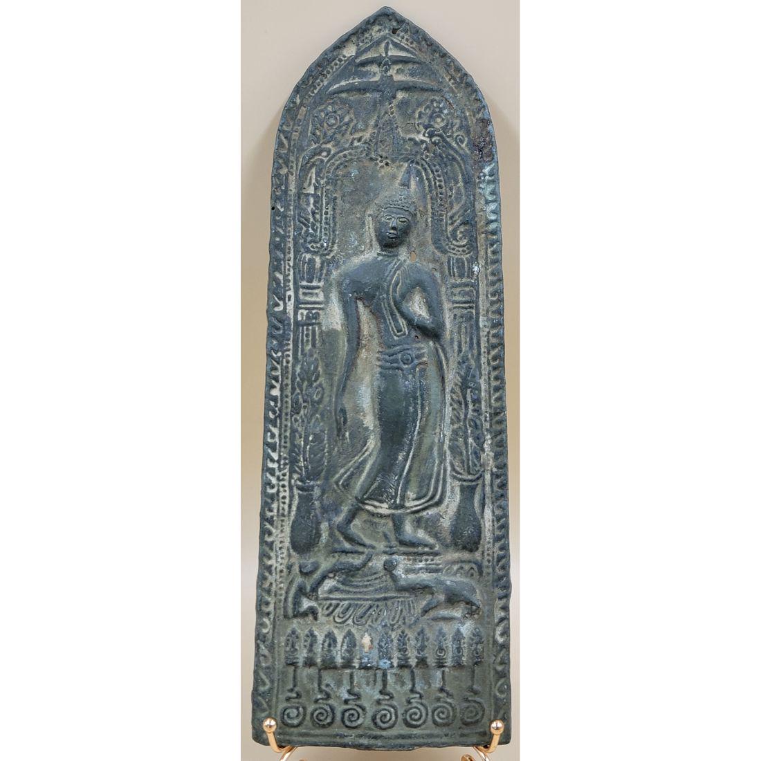 19th C Bronze Thai Buddha Votive Plaque South East Asia (1 of 11)