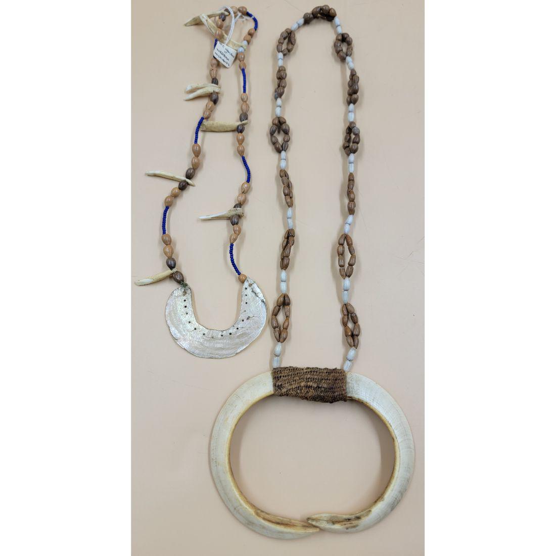 Lot Of 2 Papua New Guinea Tribal Necklace Oceanic Adornment Mt Hagen Western Highlands (1 of 7)