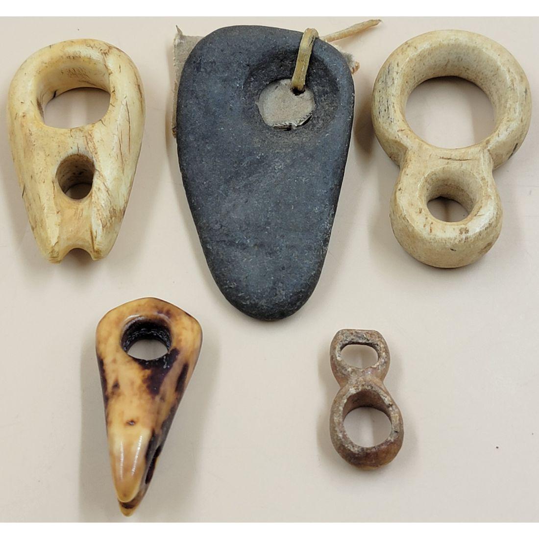 Lot Of 5 Early Eskimo Inuit Implements, Inuit Toggles (1 of 13)