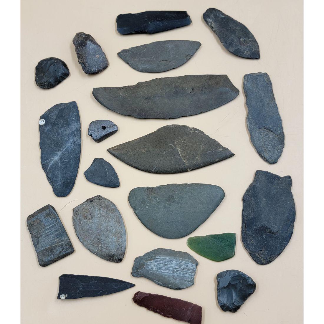 Grouping Of Early Eskimo Inuit Implements / Tools (19PCS) (1 of 19)