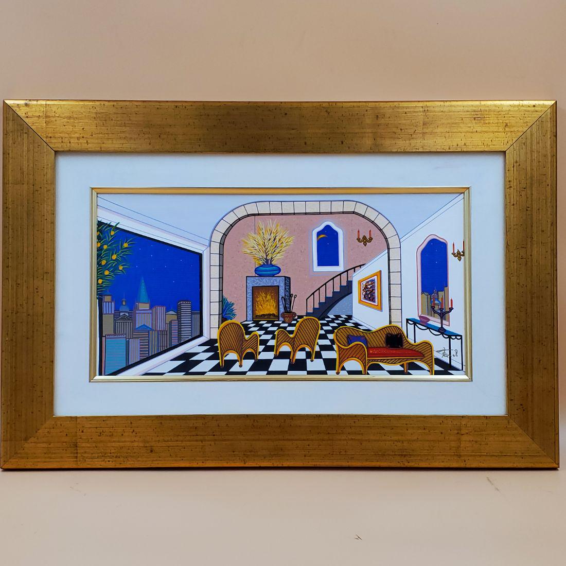 Signed Fanch Serigraph, Overlooking Chicago (1 of 4)