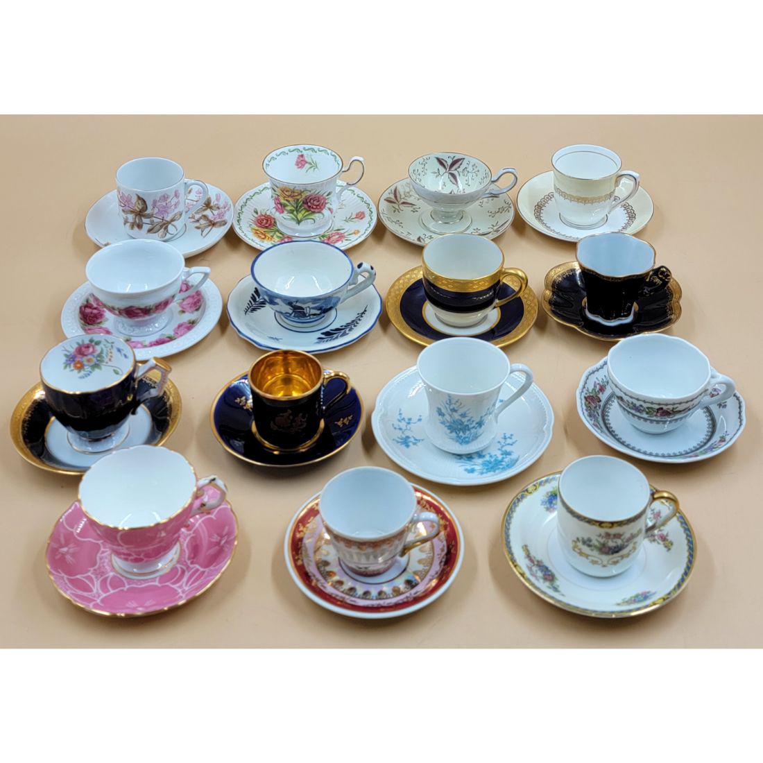 Lot Of 15 Cups And Saucers Limoges Ansley Lenox Etc. (1 of 13)