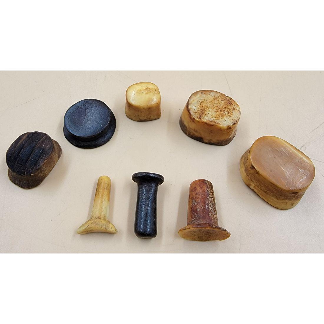 Lot Of 8 Antique Alaskan / Inuit Labrets Very Early (1 of 20)