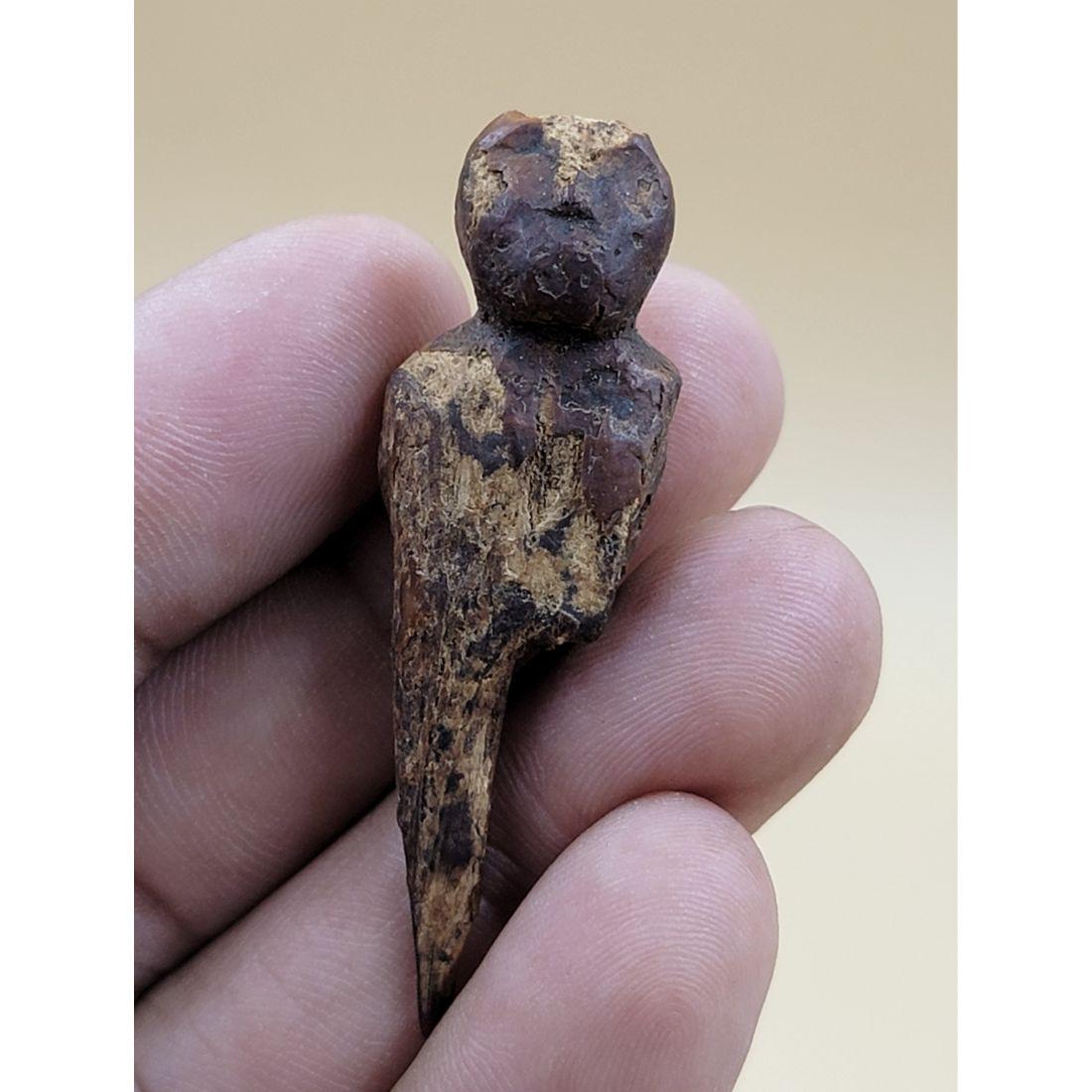 A Superb Eskimo Inuit Tool / Implement In Shape Of A Shaman's Figure PRE CONTACT (1 of 15)