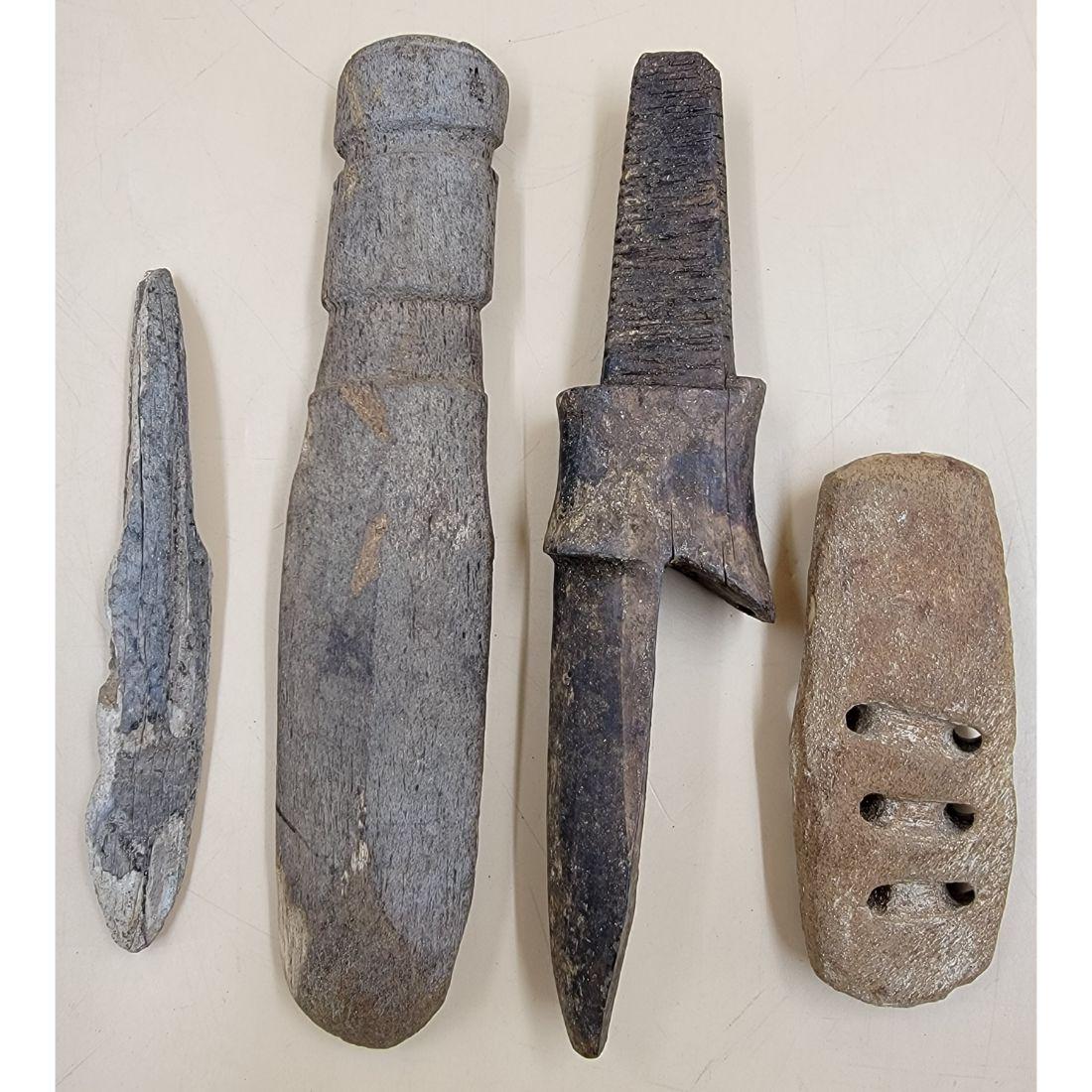 A Grouping Of Eskimo Alaskan / Inuit Implements / Tools (4PCS) (1 of 20)