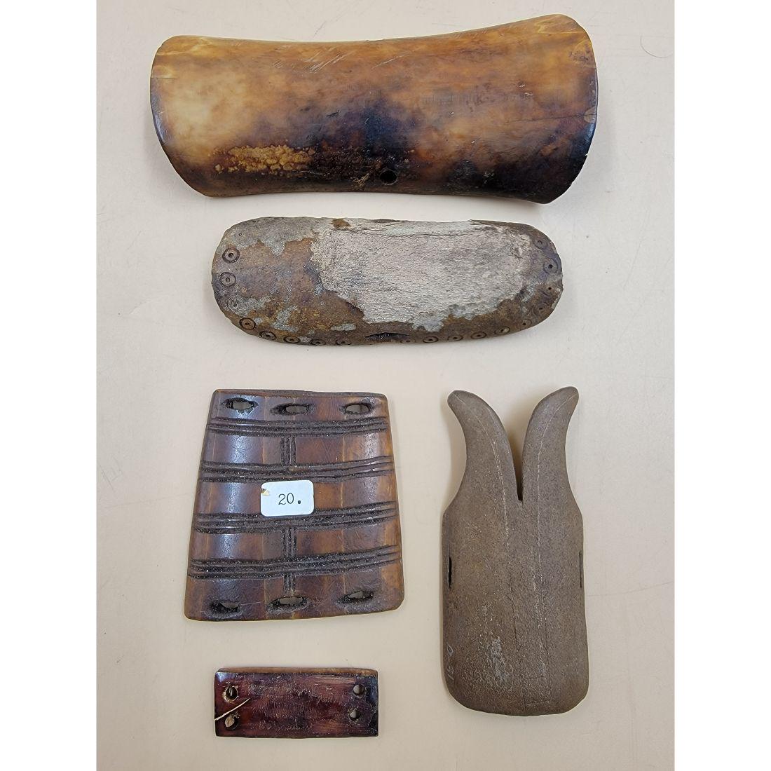 A Grouping Of Eskimo Alaskan / Inuit Implements / Tools (5): http://eskimo-art.org/site/ (PLEASE VISIT THIS LINK TO SEE SOME EXAMPLES) A Grouping Of 5 Eskimo Alaskan / Inuit Implements / Tools. This Lot Comes In Various Sizes. This, and many lots forthcoming we
