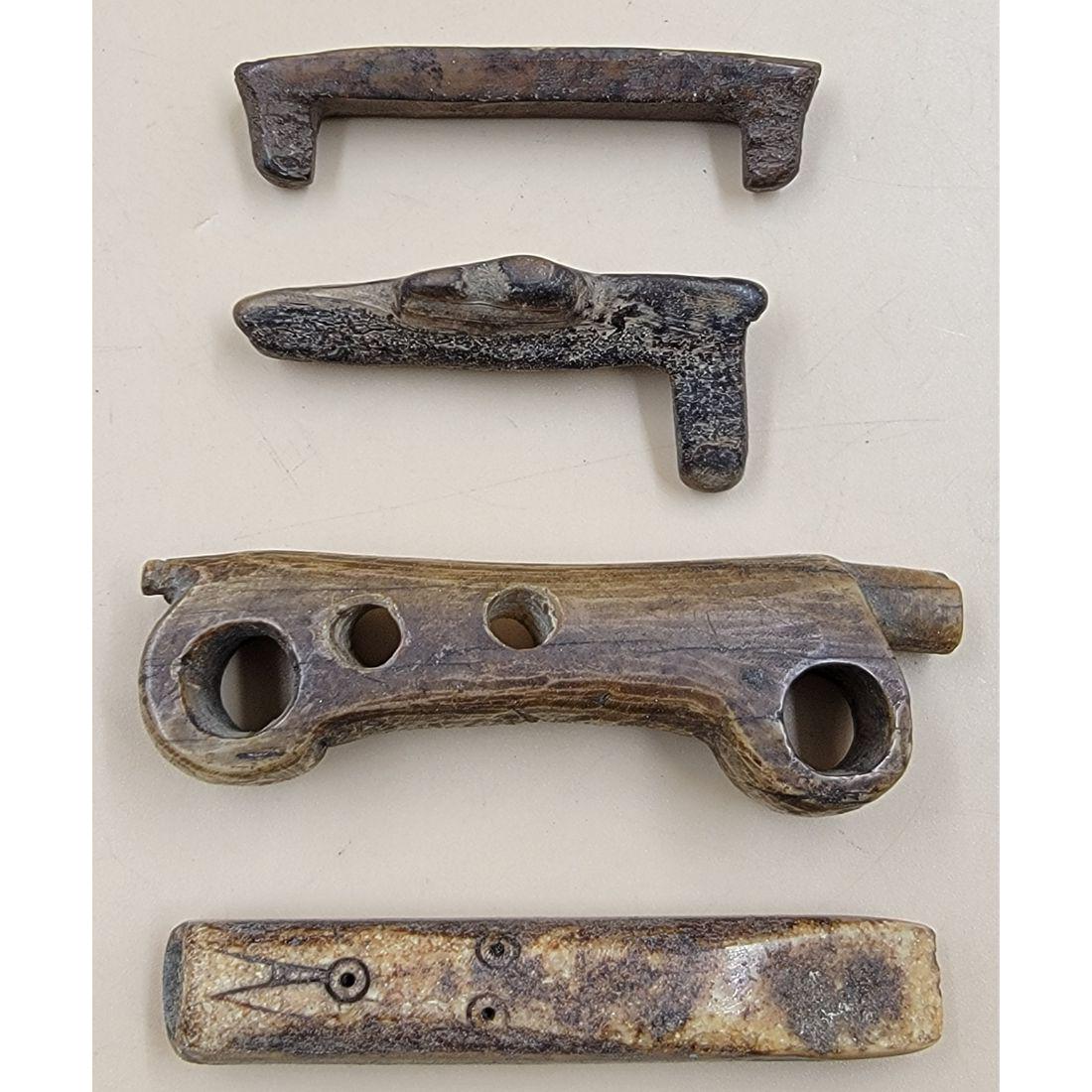 A Grouping Of Eskimo Alaskan / Inuit Implements / Tools (4): http://eskimo-art.org/site/ (PLEASE VISIT THIS LINK TO SEE SOME EXAMPLES) A Grouping Of Eskimo Alaskan / Inuit Implements / Tools. This Lot Comes In Various Sizes. This, and many lots forthcoming were