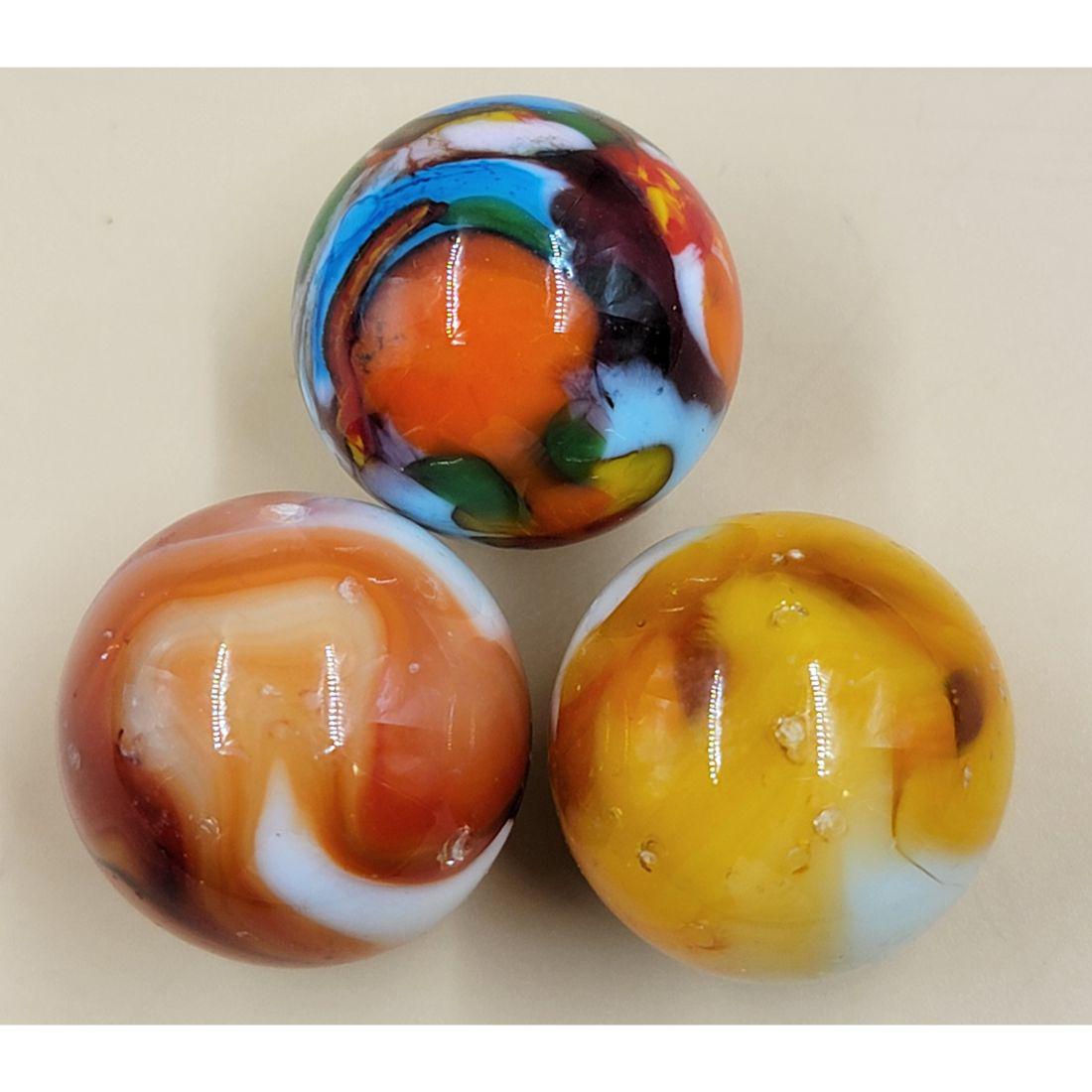 Marbles: Lot of 3 Vintage Marbles: Marbles: Lot of 3 Vintage Marbles. See pics for size. Please carefully read our terms of sale, shipping information, and request any condition reports or photos prior to placing a bid. Any condition s