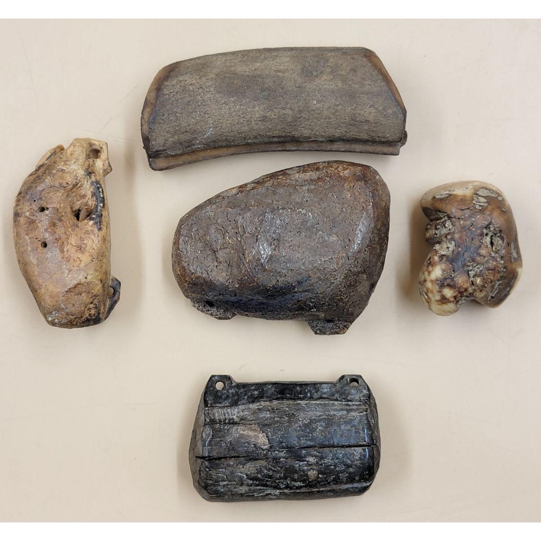 A Grouping Of Eskimo Alaskan / Inuit Implements / Tools 5 PCS (1 of 18)