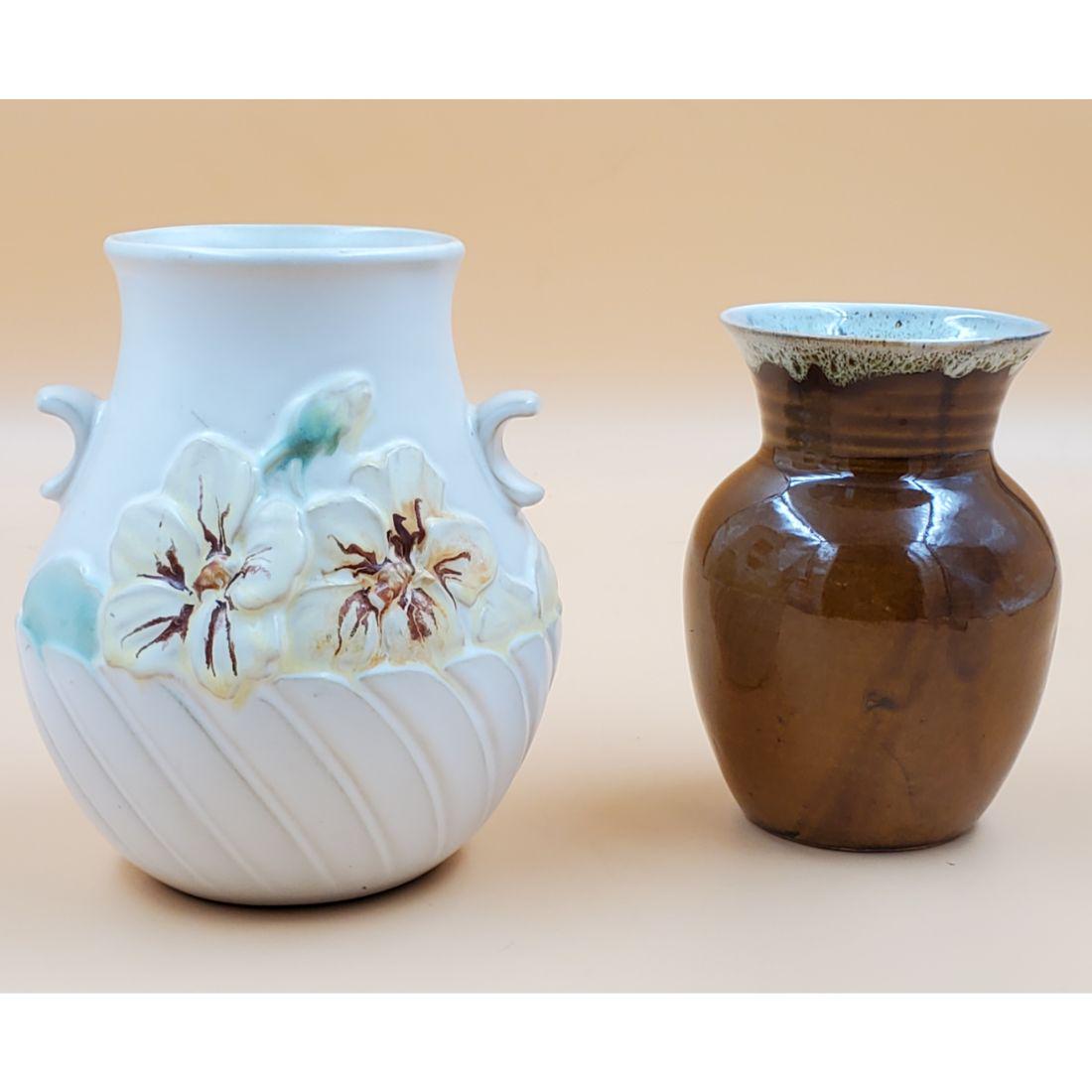 Signed Original Van Briggle Vase and Weller Vase (1 of 9)