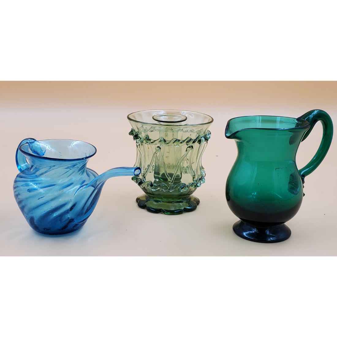 Vintage Hand-Blown Pitcher & Other Vessels (1 of 14)