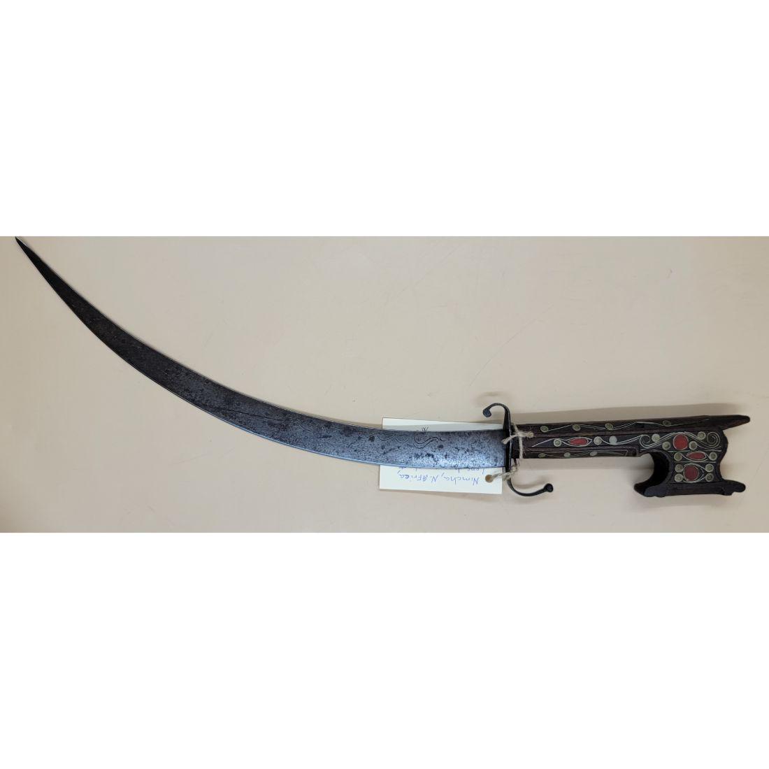 Circa 18-1900, Moroccan / North African Nimcha Long Dagger Or Short Sword (1 of 16)