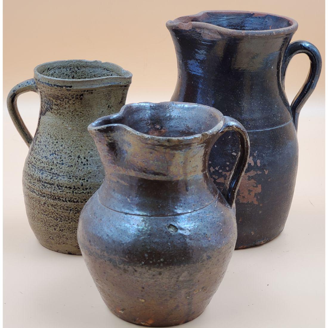 Three Vintage Stoneware Pitchers (1 of 17)