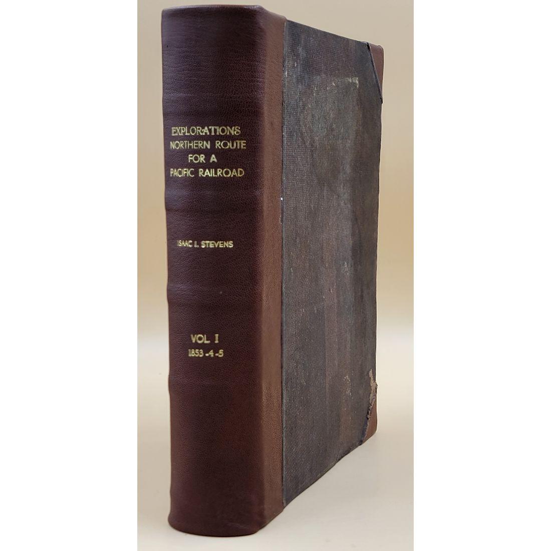 Book- Isaac Steven 1853 Vol 1 Pacific Railroad Explorations Colored Engravings (1 of 20)