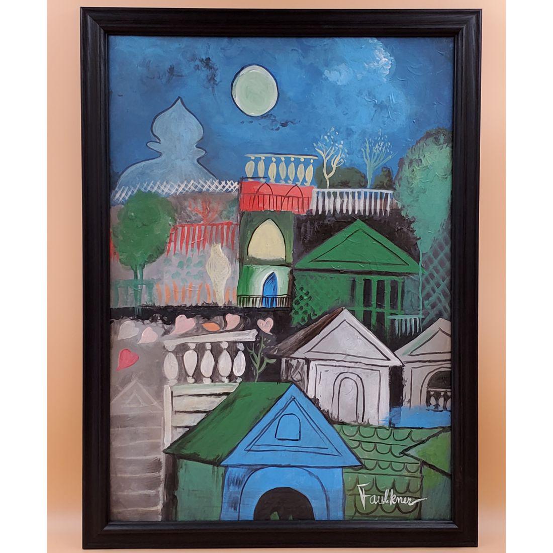 In the Style of Henry Faulkner 1924-81 American O/C Painting (1 of 10)