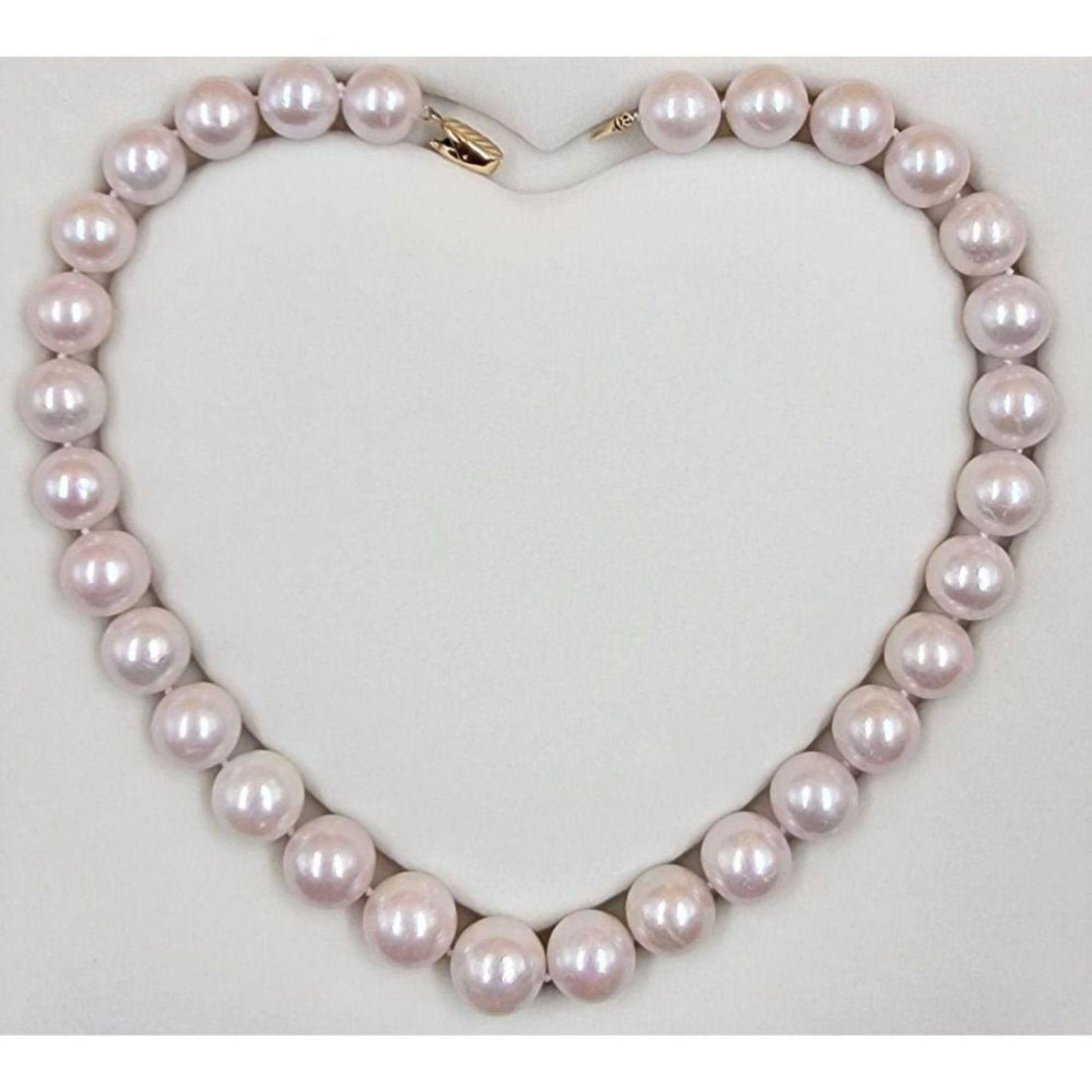 Large South Sea Pearl Necklace 12.2 To 14.6 MM 14K Gold Clasp (1 of 5)