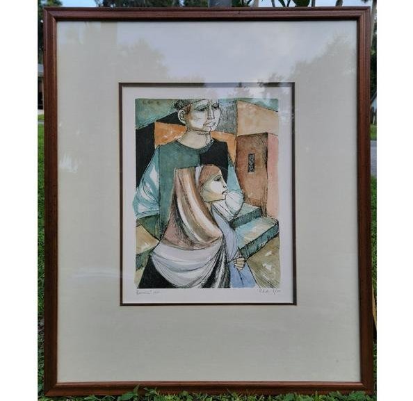 Signed Lucio Ranucci, Original Lithograph 1/10 P.d.A Limited Ed. Italian Born 1925, COA Included (1 of 6)