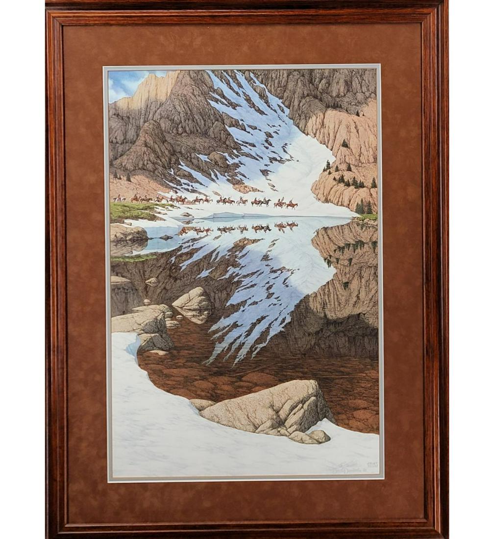 California Bev Doolittle Born 1947 Limited Edition Pencil Signed & Numbered "SEASON OF THE EAGLE" (1 of 6)
