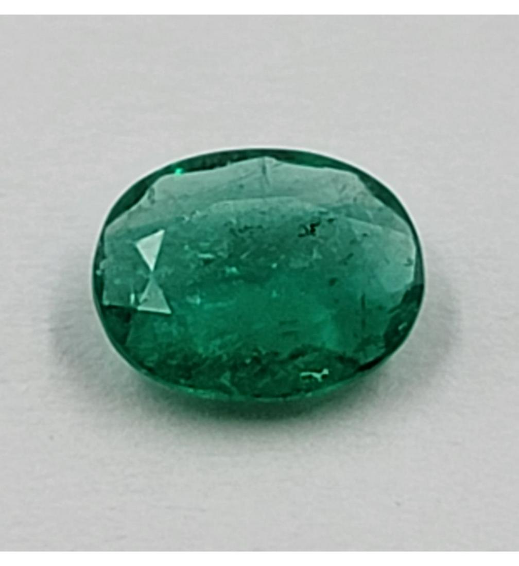 Authentic Natural Emerald Loose Gemstone 1.06 Ct, Untreated Muzo Mines Bogota Colombia (1 of 3)