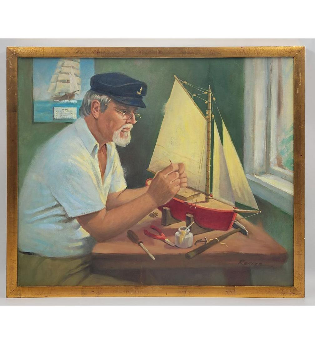 Florida Artist Donald Renner Oil on Canvas Painting (1 of 12)