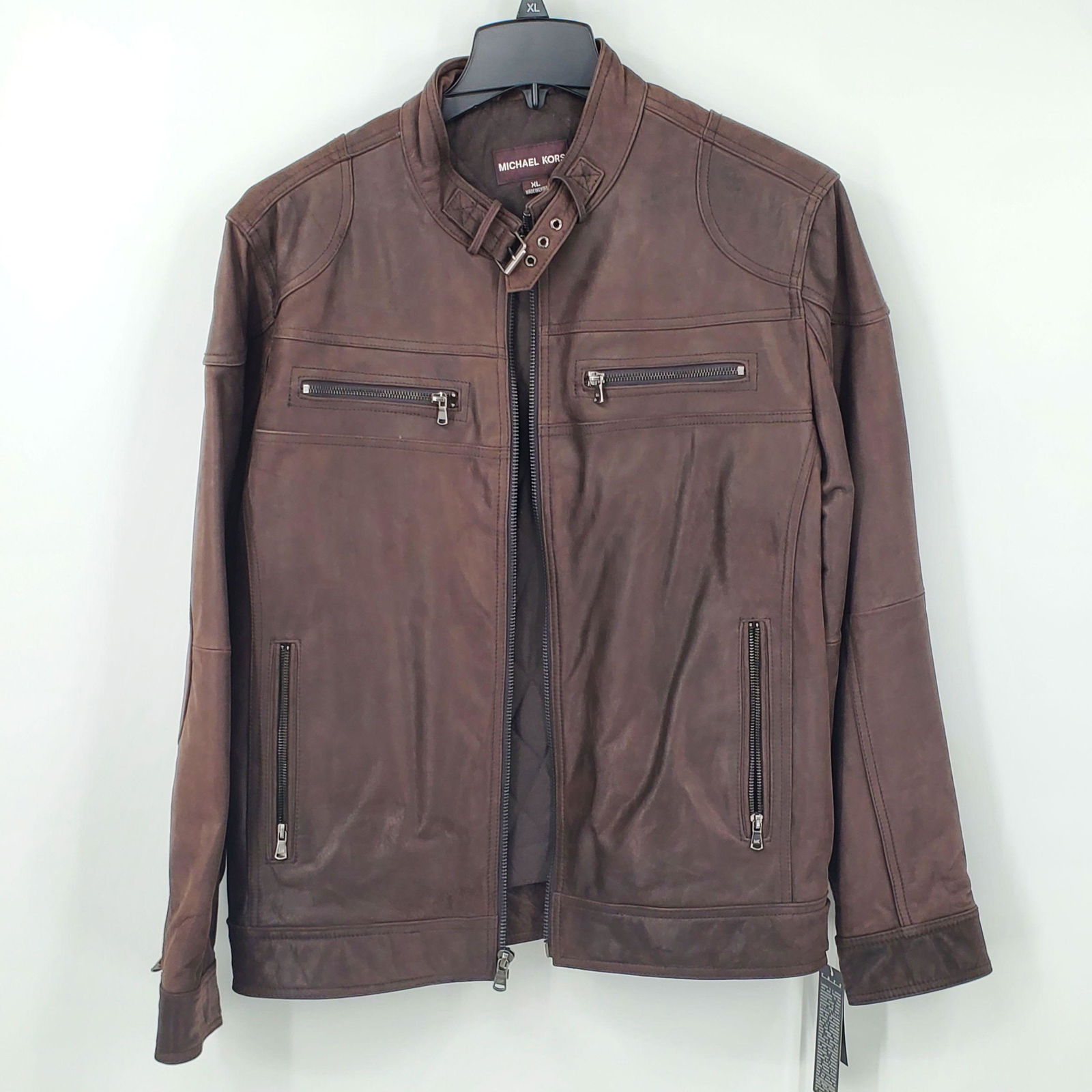 XL Men's Leather Michael Kors Jacket (1 of 5)