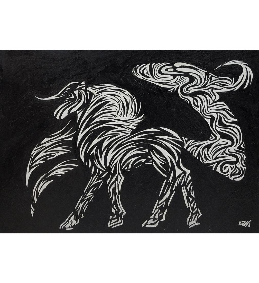 Ukrainian Artist Elena Kamelina Original Abstract Oil On Canvas With COA 19.5" X 27.5" (1 of 8)