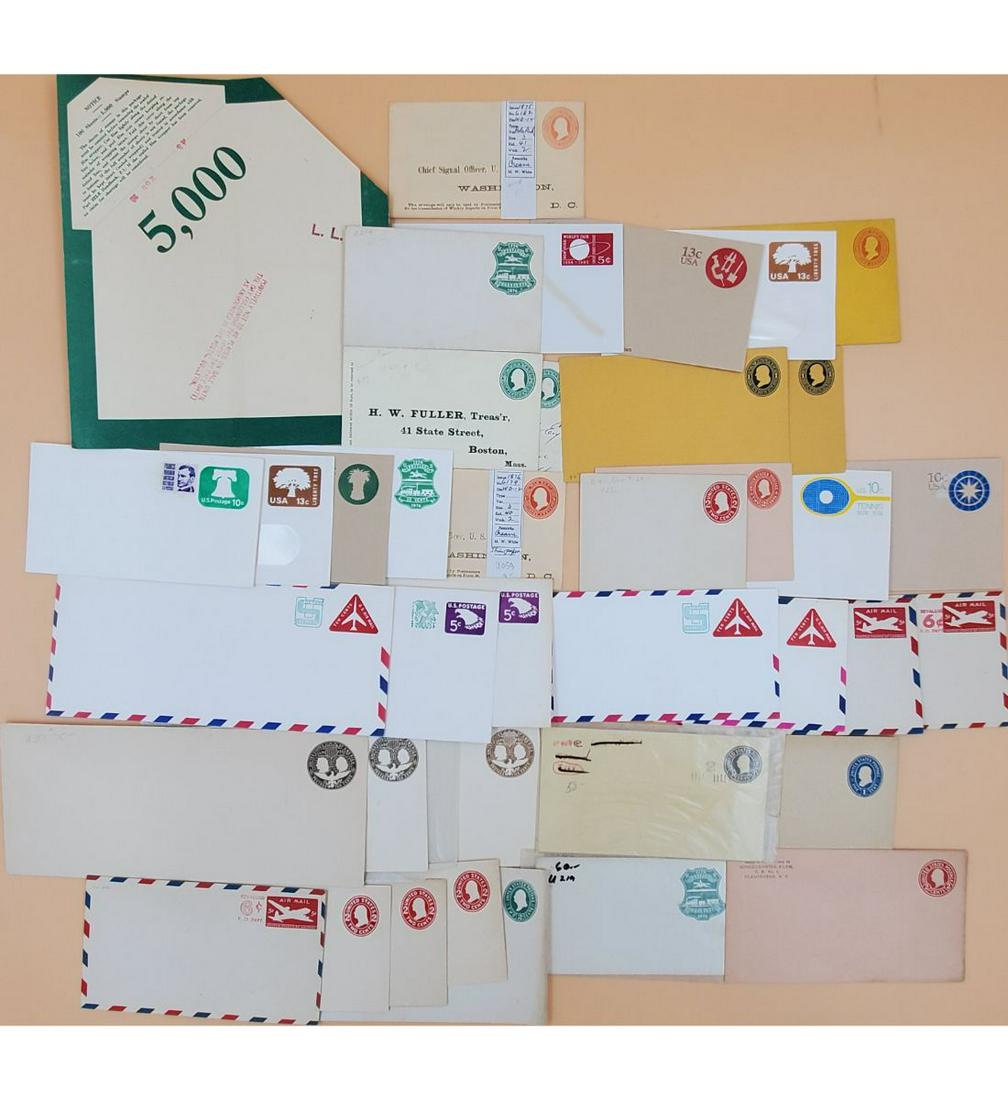 Lot Of 37 Unused Us Postal Stationery (1 of 5)