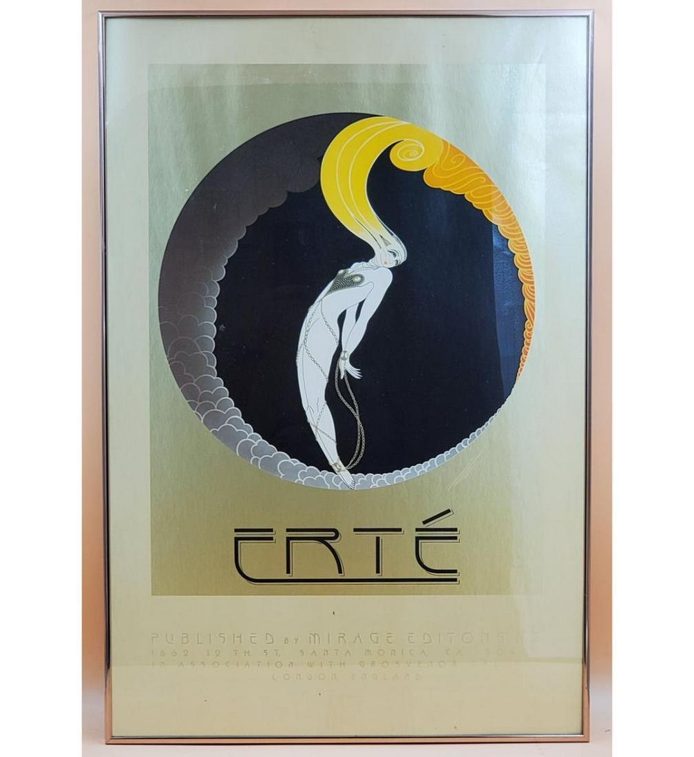 Signed Erte Framed Poster Romain de Tirtoff Erte Art Deco Poster (1 of 3)
