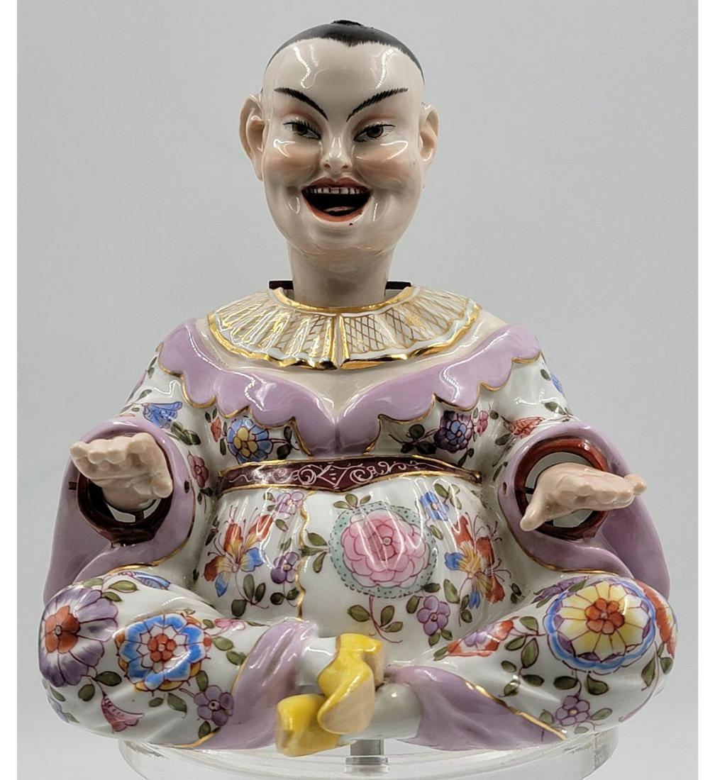 A Chinese Style Antique German Porcelain Nodder 19th Century (1 of 17)