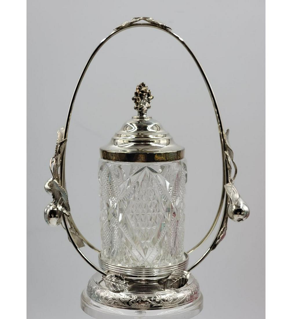 Antique Pickle Castor: Antique Pickle Castor. Measure 10" Tall. Please carefully read our terms of sale, shipping information, and request any condition reports or photos prior to placing a bid. Any condition statement is g
