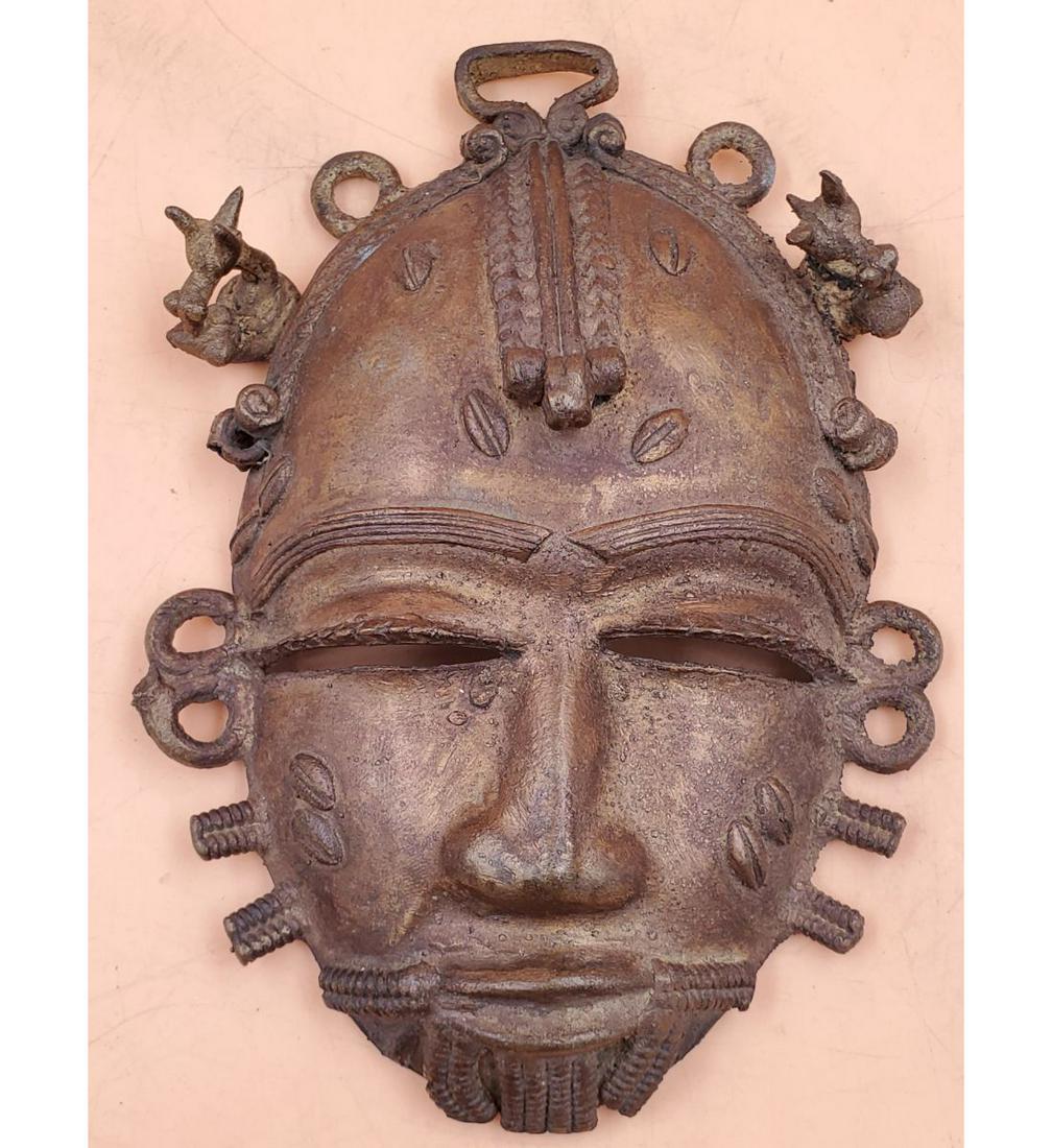 Benin Bronze Cast Mask (1 of 5)