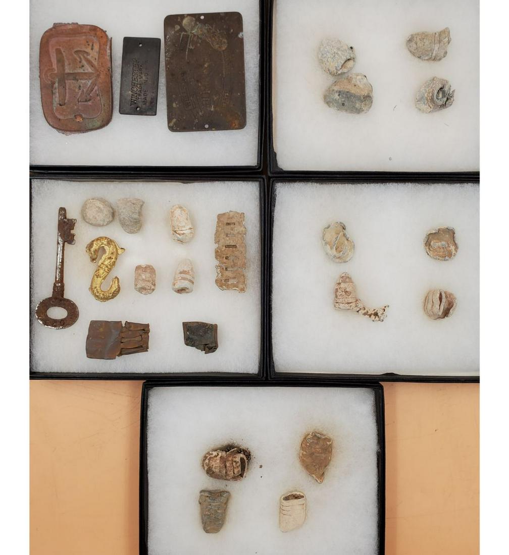 Lot of Civil War Bullets, Belt Buckles, & Other Artifacts (1 of 6)