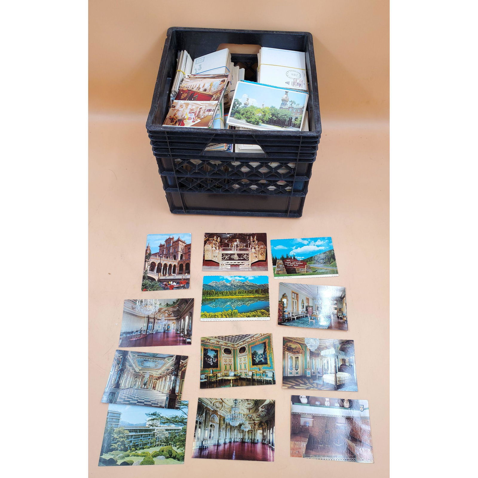 Bunch Lot of 1400+ Lot of Used/Unused Postcards with Stamps, Unresearched (1 of 6)