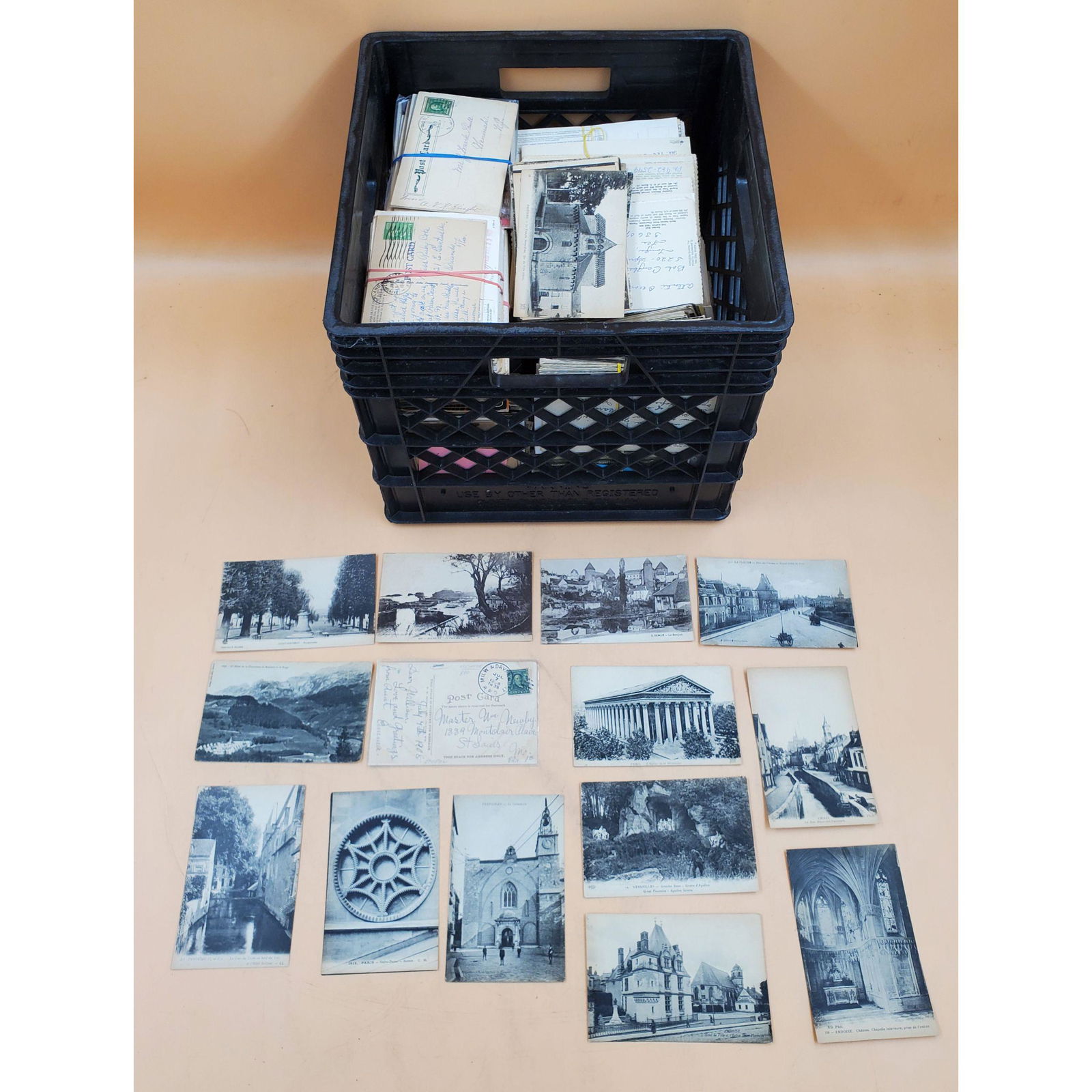Bunch Lot of 1400+ Lot of Used/Unused Postcards with Stamps, Unresearched (1 of 7)