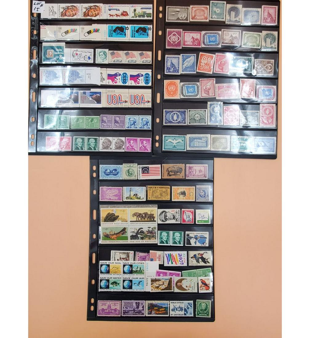6 Stock Sheets of All Mint Stamps (1 of 20)