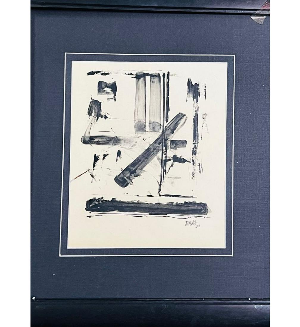 India-Signed Vasudeo S Gaitonde 1924-2001 Ink On Paper (1 of 14)