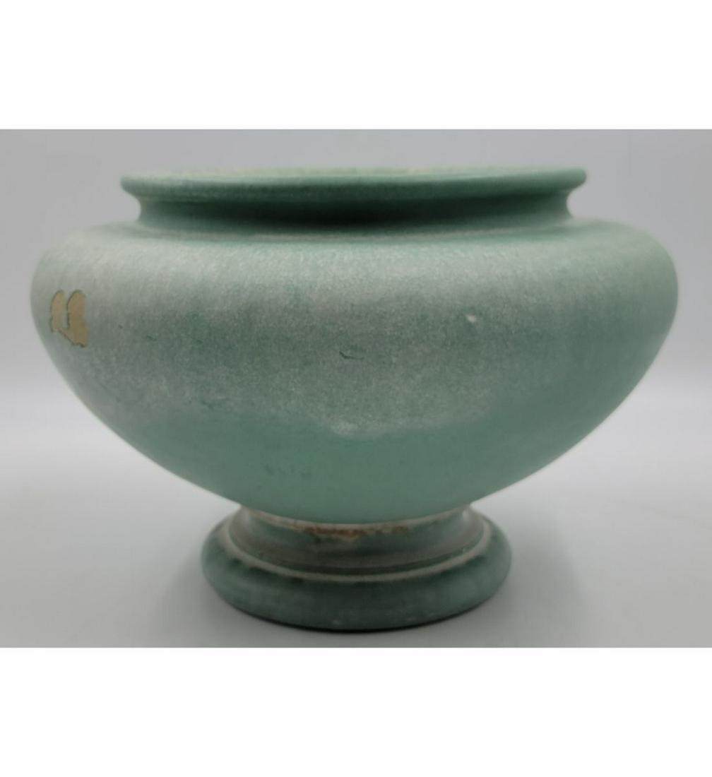 Large Antique Teco Pottery Jardiniere Planter Pot Double Marked (1 of 10)