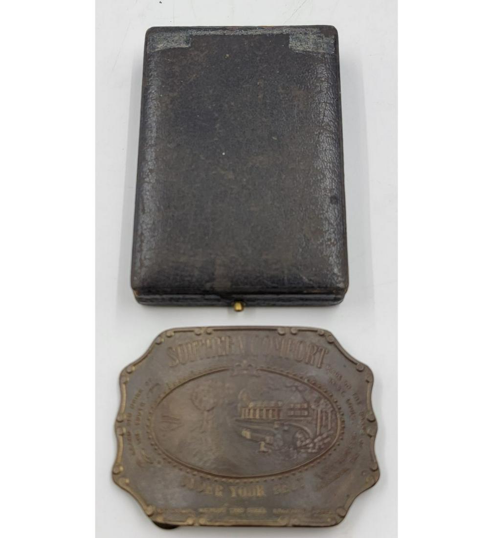 Vintage Tiffany New York Southern Comfort Belt Buckle In Original Box (1 of 10)