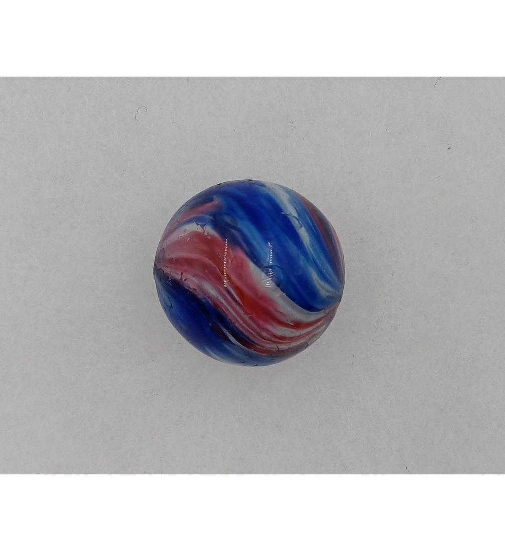 End Of Day Onionskin 4 Panel Swirl In Red/White/ Blue, Several Mica Flecks: End Of Day Onionskin 4 Panel Swirl In Red/White/ Blue, Several Mica Flecks. See Pics for Size. Please carefully read our terms of sale, shipping information, and request any condition reports or photo