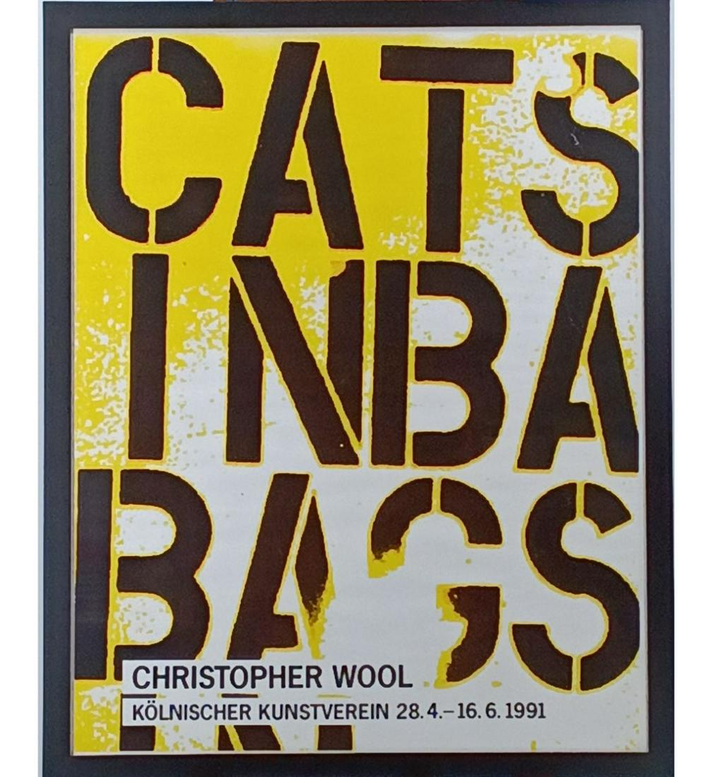 A Very Rare Original Offset Christopher Wool Lithographic Exhibition Poster â€œKÃ¶lnischer (1 of 8)