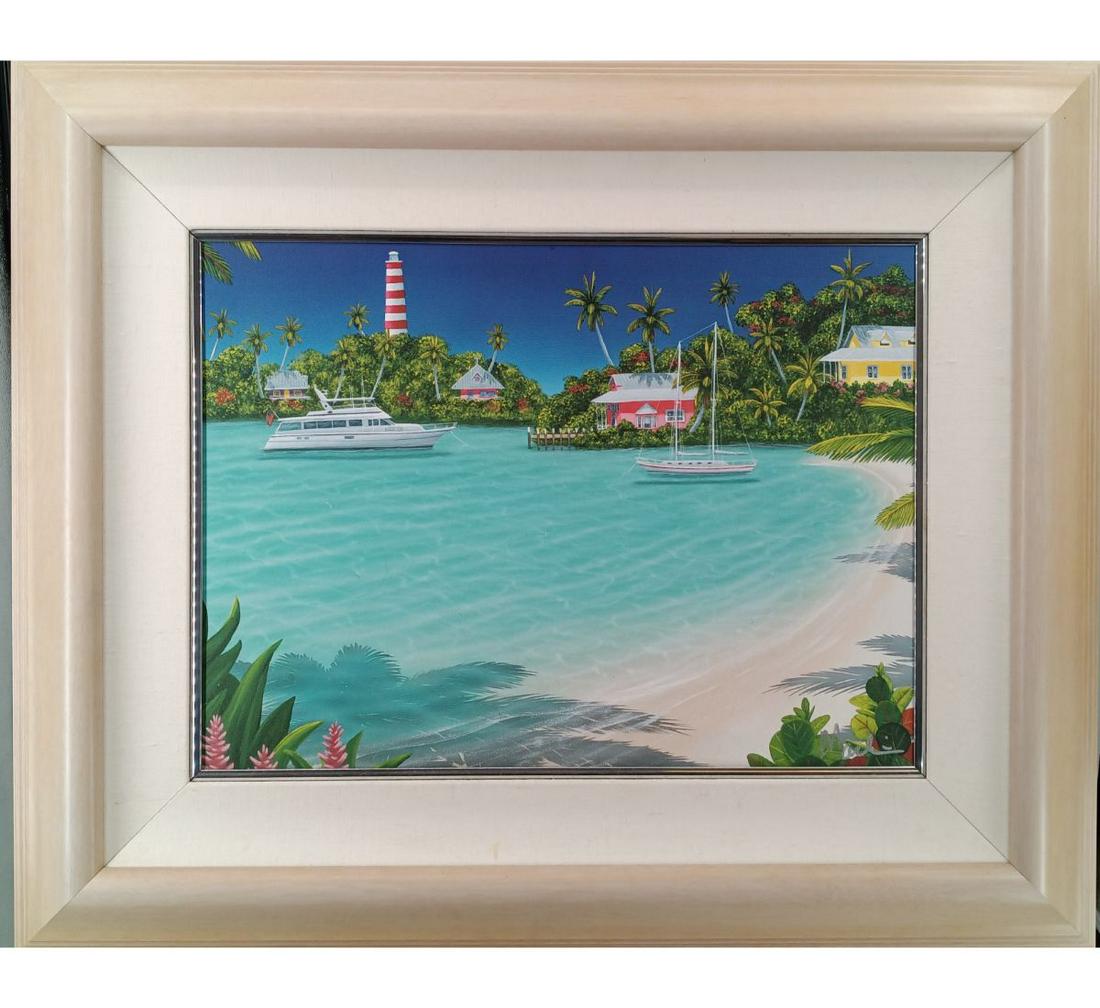 A Signed Limited Edition 98/150 Dan Mackin, "Honeymoon Harbor" (1 of 8)